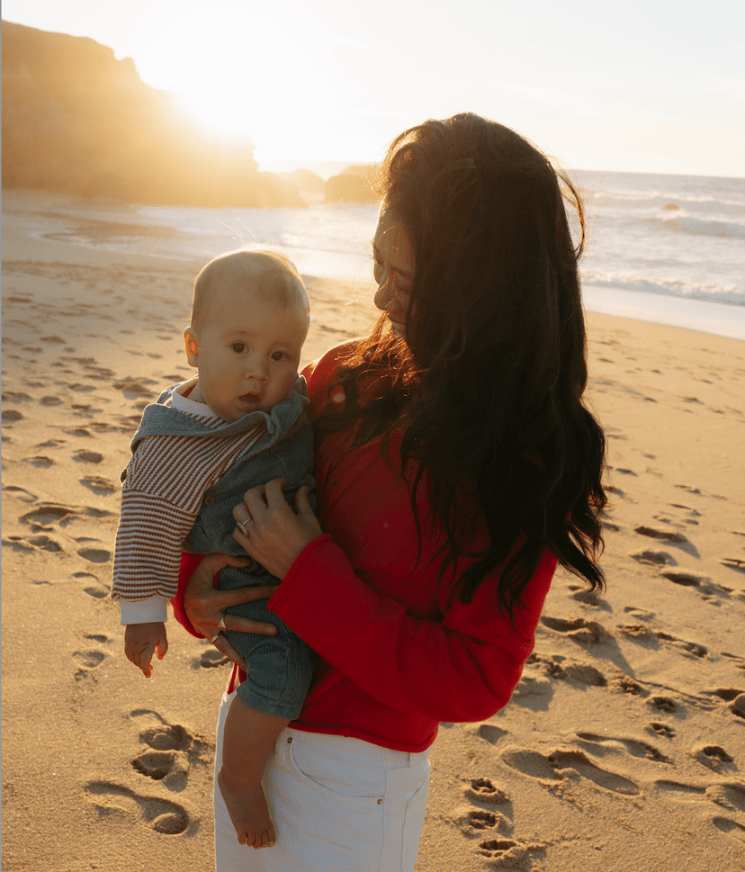 Picture of Samantha Zgraggen with her first son